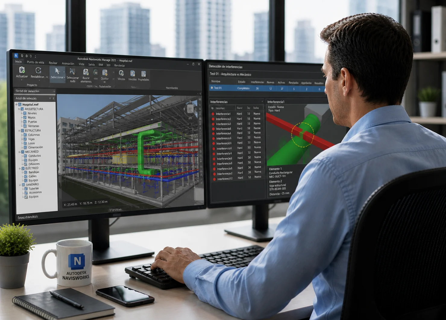 41050edfe758af4c8a2d152739d41b0a-3 Coordinación BIM con Navisworks: Clash Detection y Simulación 4D